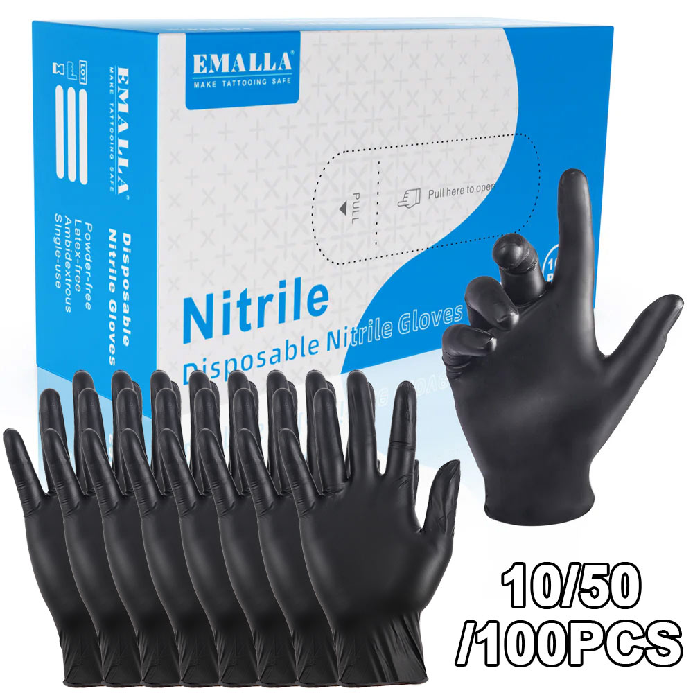 100/50/10PCS Disposable Nitril - огляд і ціна Disposable Gloves Nitrile