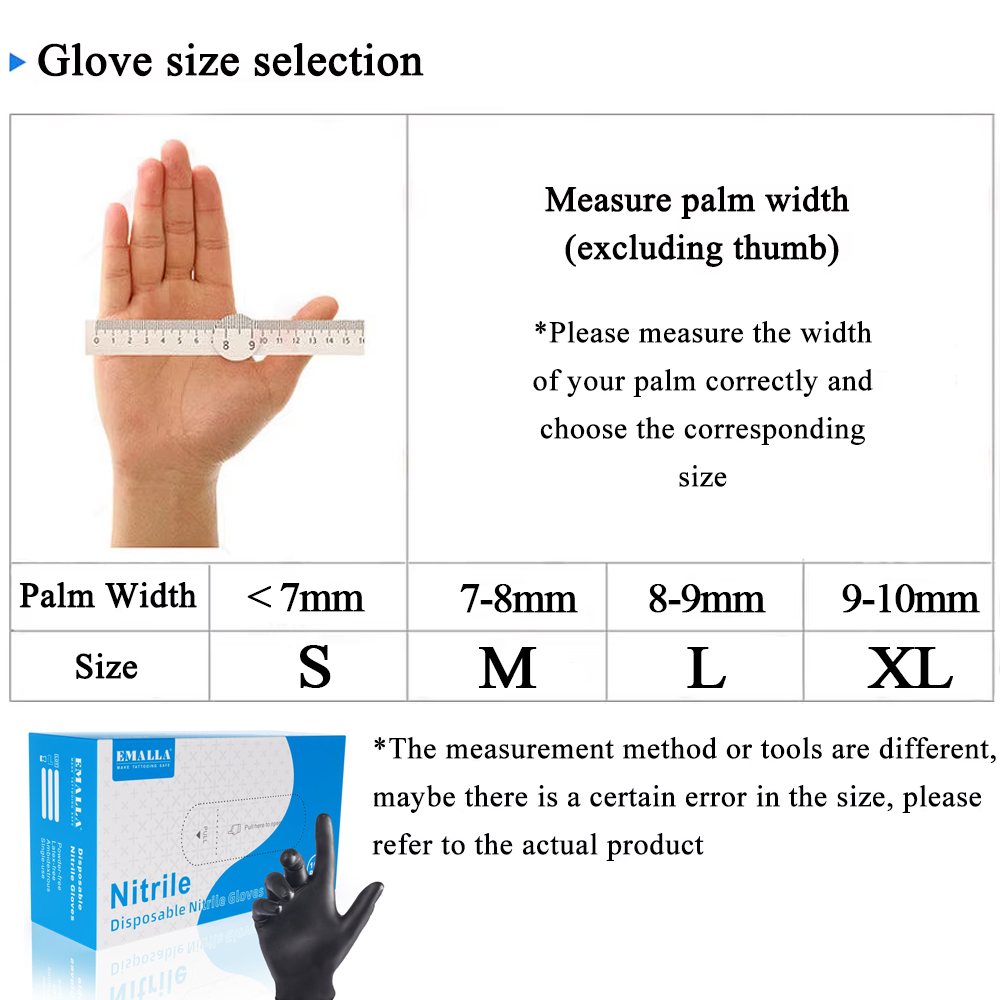 100/50/10PCS Disposable Nitril - огляд і ціна Disposable Gloves Nitrile