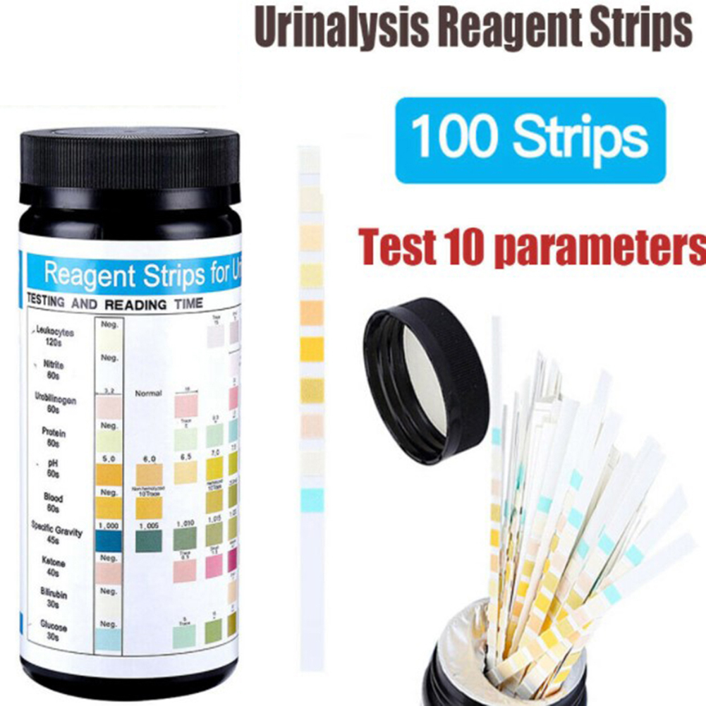 100 Strips URS-10T Reagent Uri - огляд і ціна Urinalysis Reagent Strip