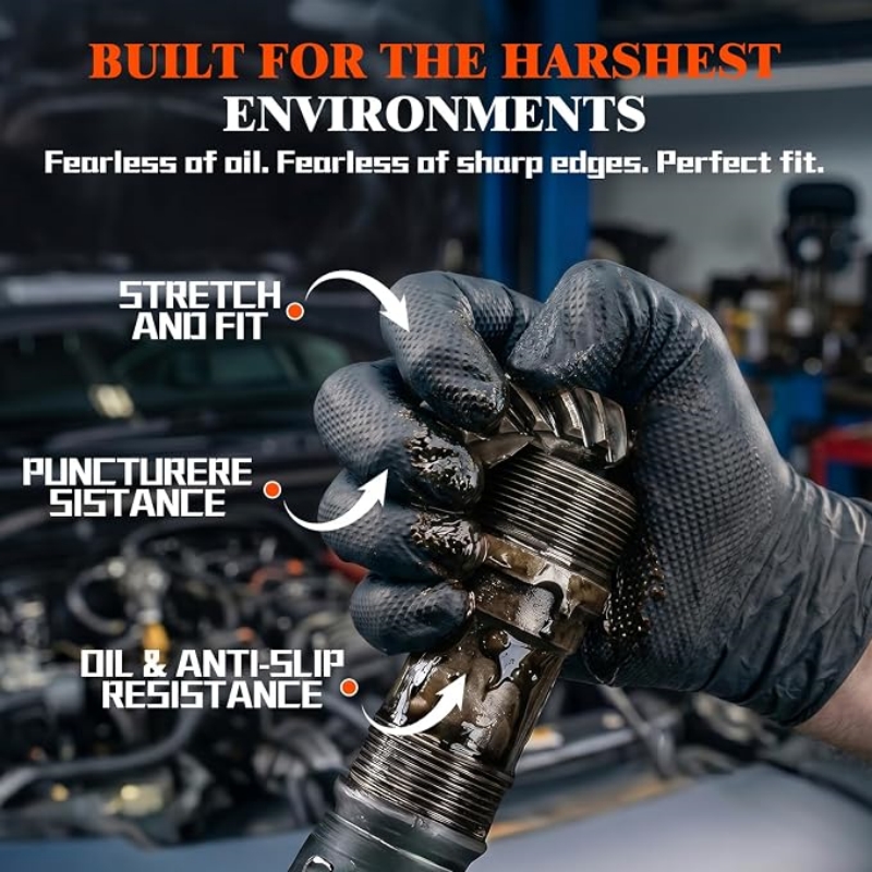 8 Mil Heavy Duty Industrial Or - огляд і ціна Disposable Gloves Nitrile
