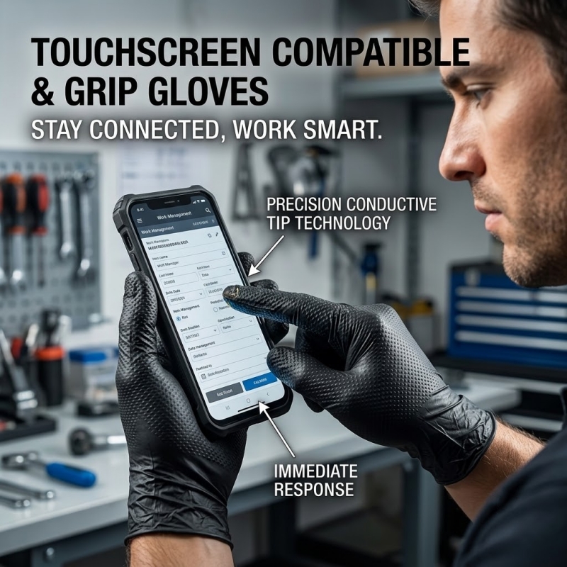 Heavy Duty Black Industrial Ni - огляд і ціна Disposable Gloves Nitrile