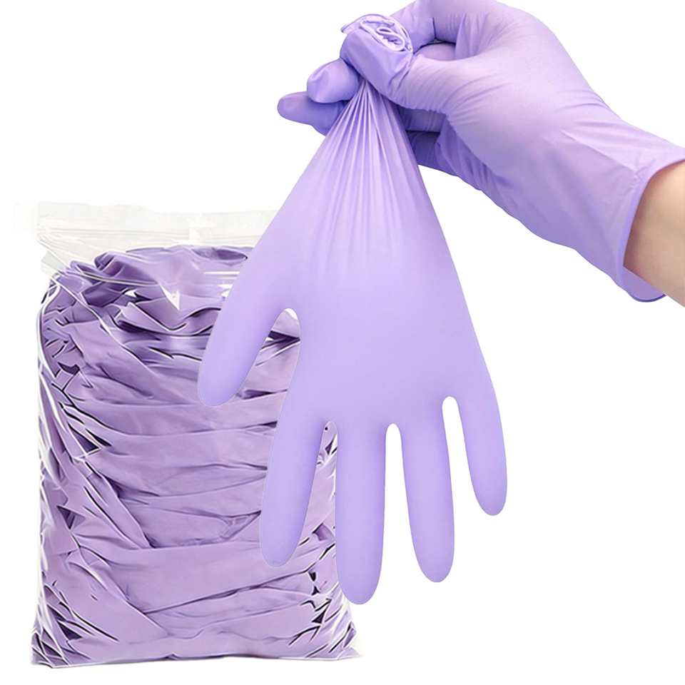 50/100PCS Purple Disposable Ni - огляд і ціна Disposable Gloves Nitrile