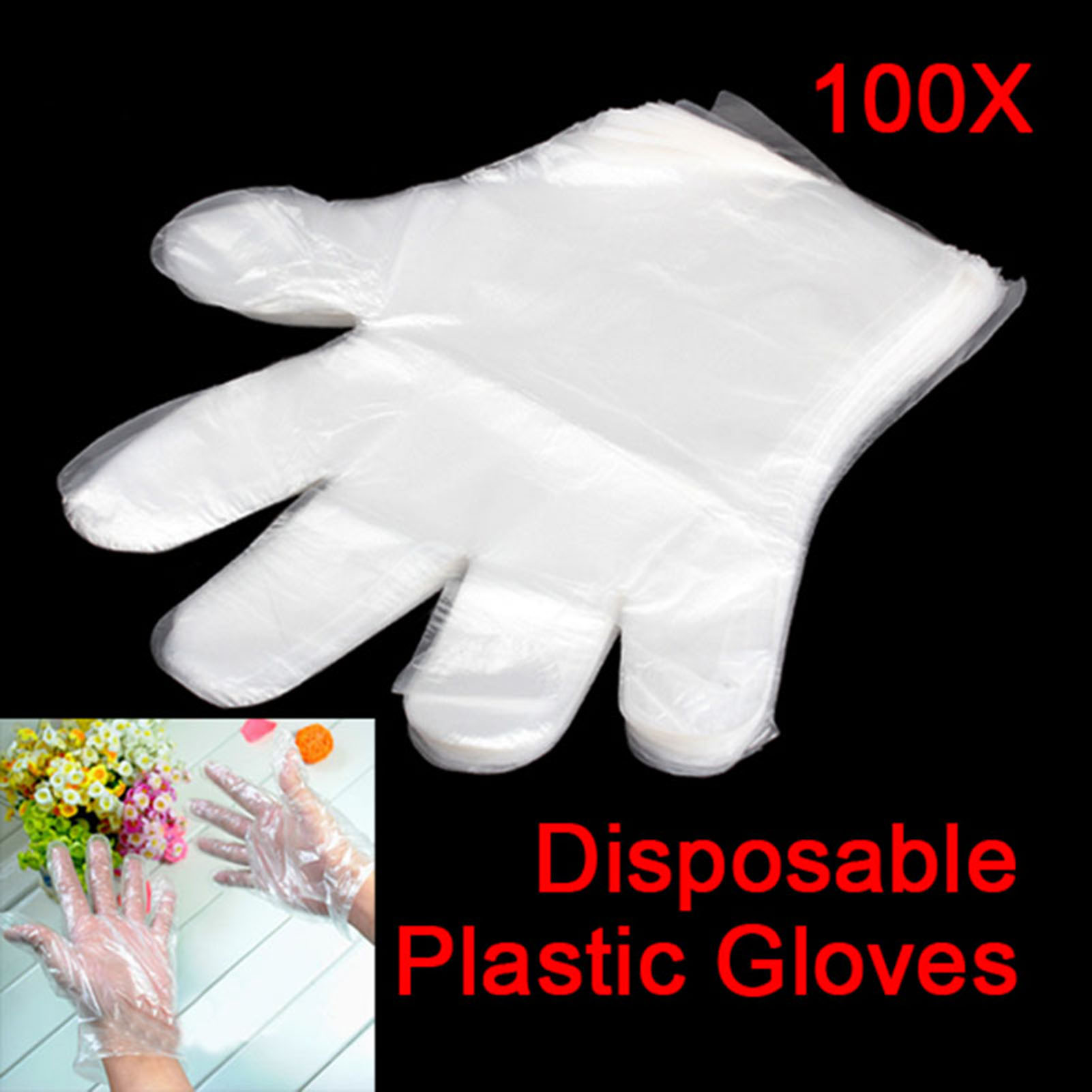 Wholesale 100pcs Plastic Dispo - огляд і ціна Disposable Gloves Nitrile