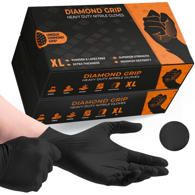 Black Heavy Duty Nitrile Dispo - огляд і ціна Disposable Gloves Nitrile