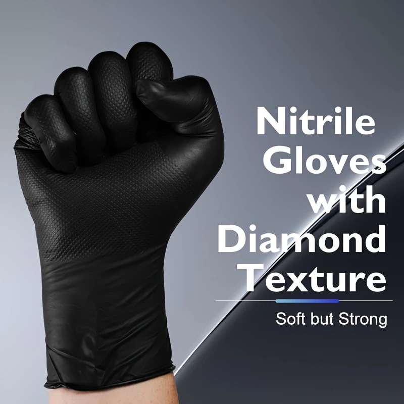 Black Heavy Duty Nitrile Dispo - огляд і ціна Disposable Gloves Nitrile