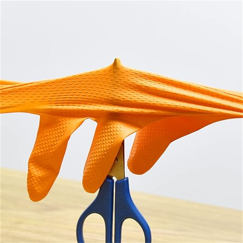 Heavy Duty Orange Nitrile Glov - огляд і ціна Disposable Gloves Nitrile