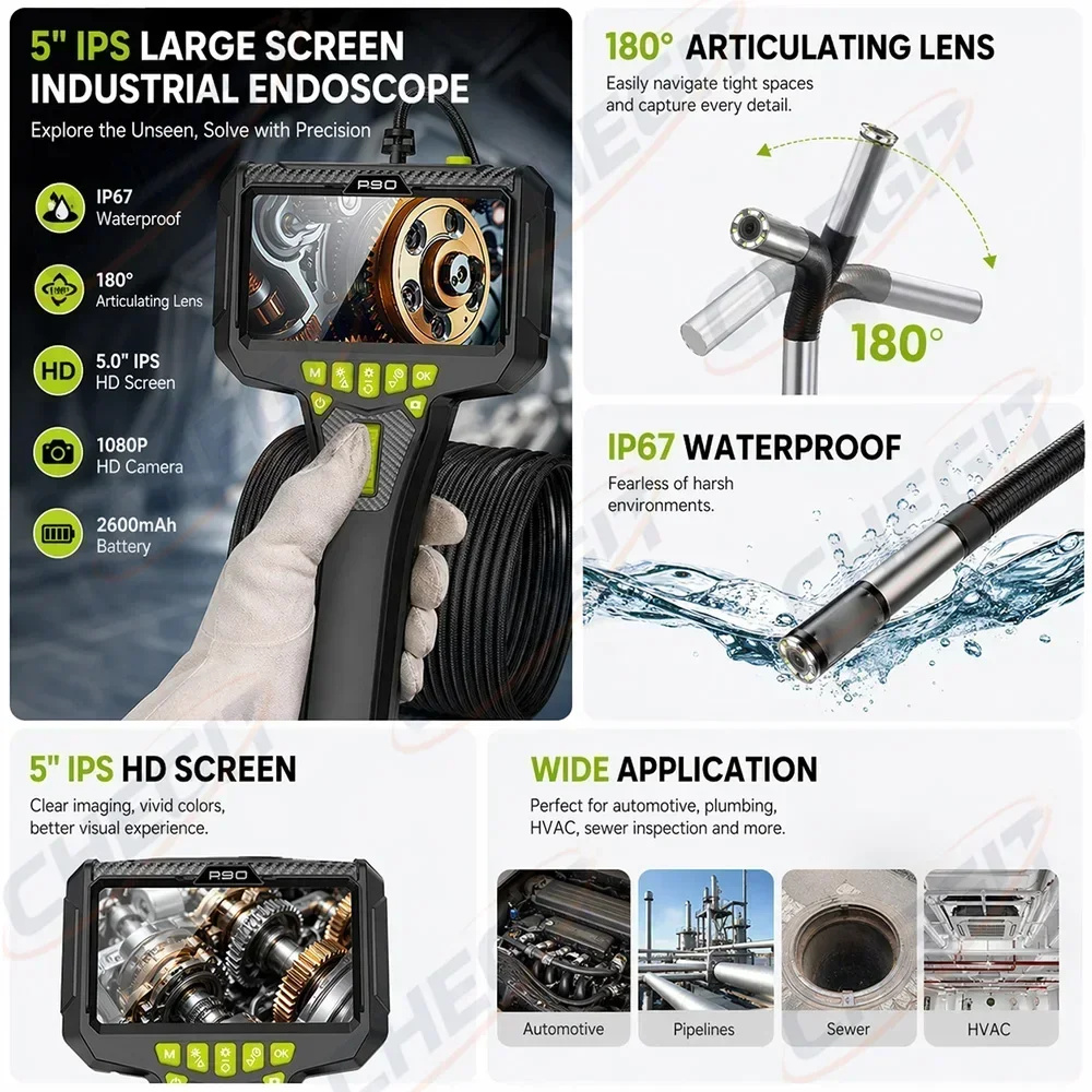 Two Way Endoscope Camera 5Inch - огляд і ціна Disposable Gloves Nitrile