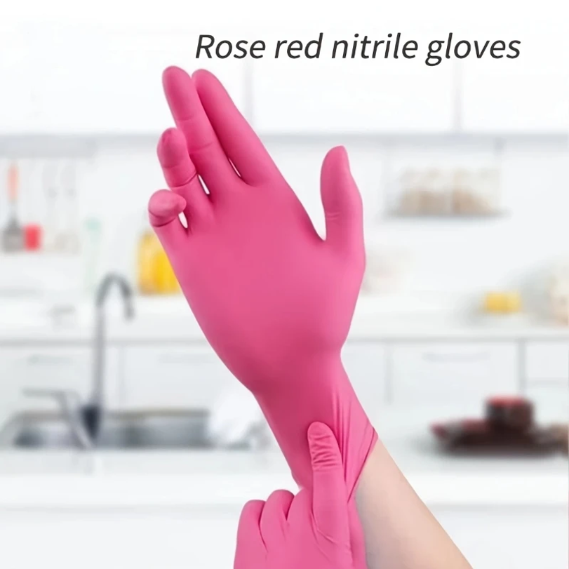 Fuchsia Nitrile Disposable Glo - огляд і ціна Disposable Gloves Nitrile