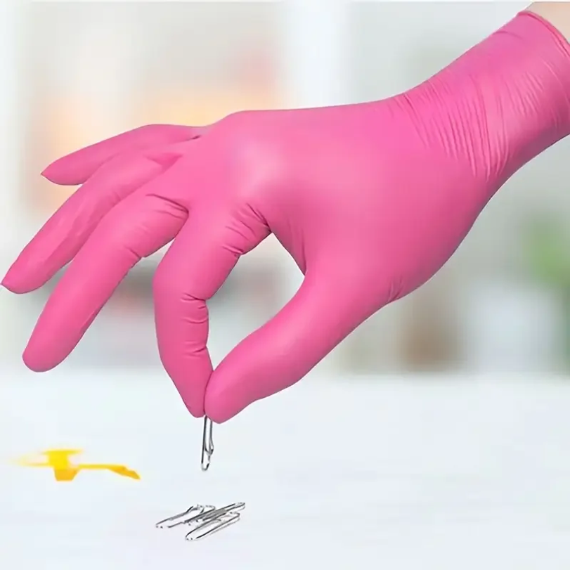Fuchsia Nitrile Disposable Glo - огляд і ціна Disposable Gloves Nitrile