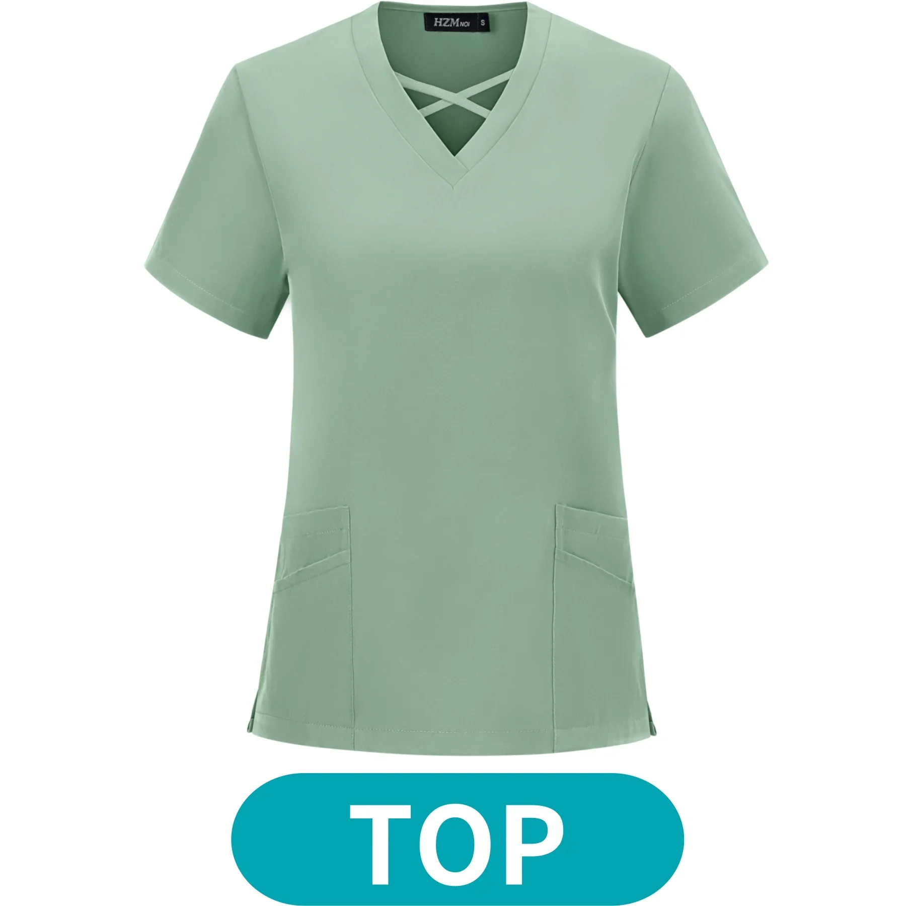 Solid Color Scrub Tops Pet Hos - огляд і ціна Medical X
